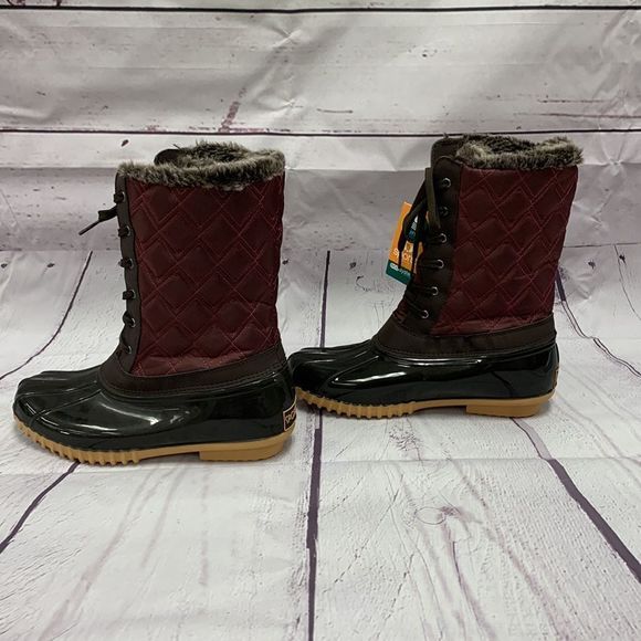 𝅺NWT Sporto Ecosystem Duck Boots Size 10 - Picture 4 of 7